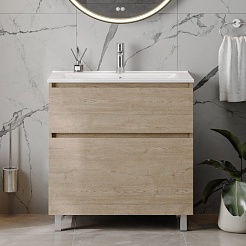 Teymi Тумба под раковину Laina 80 дуб светлый – фотография-6