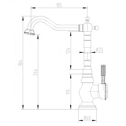 Lemark Смеситель Jasmine LM6645ORB для кухни – фотография-2