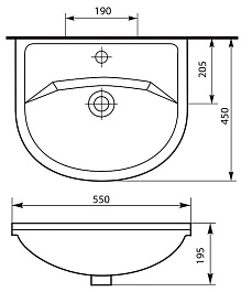 СанТа Тумба с раковиной Уют 55 с ящиками – фотография-10