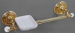 Art&Max Полотенцедержатель Barocco Crystal AM-2057P-Do-Ant-C с мыльницей – фотография-1