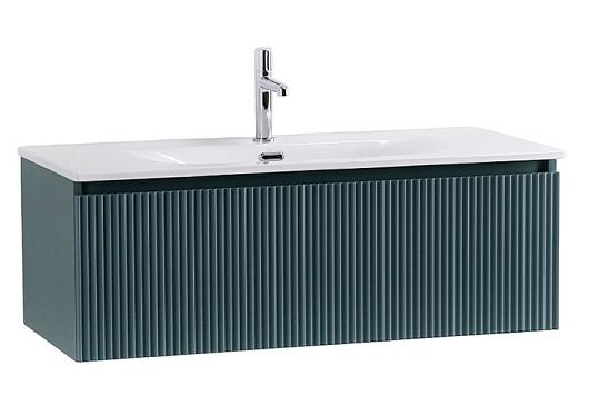 BelBagno Тумба с раковиной Uno 100 с 1 ящиком подвесная Голубой матовый с раковиной BB-8099-100 – фото-1