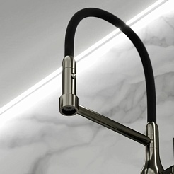 Sancos Смеситель для кухни Pride SC4011GG вороненая сталь – фотография-4