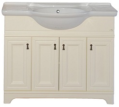 Misty Мебель для ванной Лувр 105 слоновая кость – фотография-6