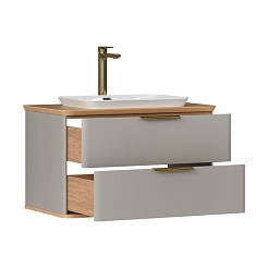 Equil Тумба с раковиной Desert 80 подвесная амарок – фотография-2