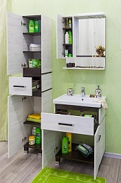 Sanflor Зеркало-шкаф Техас 70 венге, северное дерево светлое, L – фотография-3