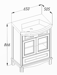 Opadiris Мебель для ванной Омега 65 фисташковый – фотография-2