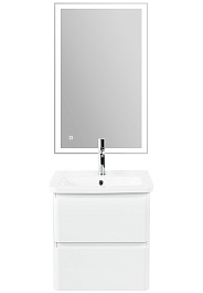 BelBagno Тумба под раковину Albano-Cer 50 подвесная Bianco Lucido – фотография-7