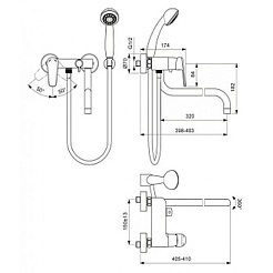 Vidima Смеситель для ванны Balance BA268AA – фотография-2