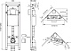 Wisa Система инсталляции для унитазов Exellent XS WC 90/110 мм угловая – фотография-12