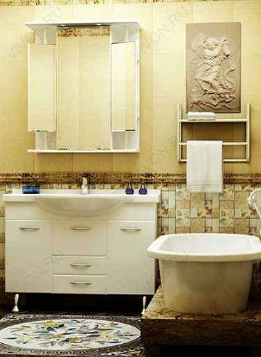 Runo Зеркальный шкаф Валенсия 75 – фотография-2