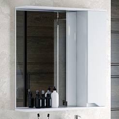 Corozo Зеркальный шкаф Теона 80 белый – фотография-2