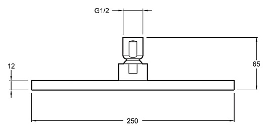 Jacob Delafon Верхний душ "Katalyst E13696-CP" – картинка-3