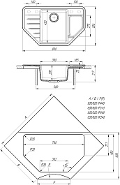 Dr. Gans Мойка кухонная Рио 800 угловая везувий – фотография-4