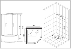 Esbano Душевой уголок ESD-8020 – фотография-17