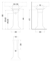 Devon&Devon Пьедестал для раковины Blues IBCOLBLUES – фотография-3