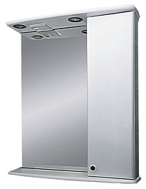 Misty Зеркальный шкаф Астра 55 R белый – фотография-1