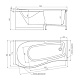 Alex Baitler Акриловая ванна ORTA 150х90 L – фотография-8