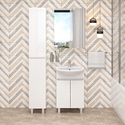 Onika Тумба с раковиной Милтон 55 белая – фотография-5