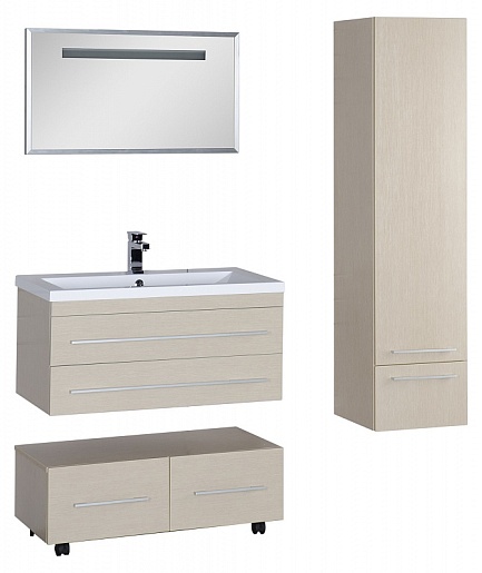 Aquanet Тумба подкатная "Нота 90" светлый дуб – фотография-14