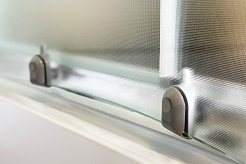 Royal Bath Душевая кабина FATO RB 90HK-M-CH 90x90 стекло рифленое профиль хром – фотография-5