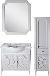 ASB-Woodline Тумба с раковиной Миа 85 мягкий серый – фотография-5