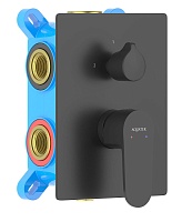 Aquatek Смеситель для душа и ванны Оберон AQ1247MB матовый черный