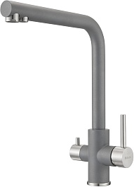 Milacio Смеситель для кухни Ultra MCU.553.GR серый металлик – фотография-2