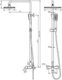 Lemark Душевая система Ursus LM7260BL – фотография-2