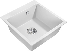 Milacio Мойка кухонная Murcia 51 Cuarzo белая