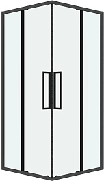 Grossman  Душевой уголок Cosmo 80x80x195 профиль графит сатин стекло прозрачное – фотография-1
