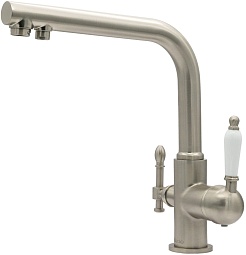 Milacio Смеситель для кухни Castellon Ceramic MC.512.SN сатин – фотография-1