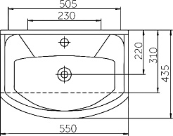 Runo Тумба с раковиной Монро 55 – фотография-9