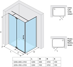 Excellent Душевой уголок Colors 120x90 L – фотография-5