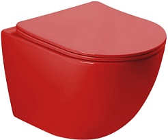 SantiLine Унитаз подвесной SL-5005MR красный матовый – фотография-1