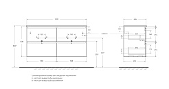 BelBagno Тумба под раковину Uno 120 подвесная Bianco Opaco – фотография-3