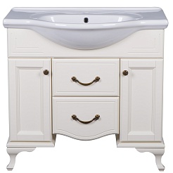 Bas Мебель для ванной Берта 85 слоновая кость, глухие дверцы – фотография-5