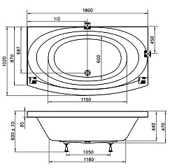 Ravak Акриловая ванна Evolution Pu Plus 180 – фотография-9