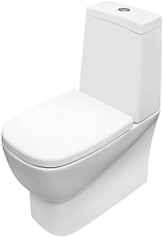 Sanita Luxe Унитаз-компакт Infinity Rimless с микролифтом безободковый – фотография-1