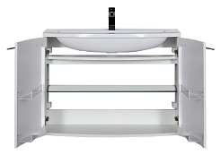 De Aqua Мебель для ванной Токката 90, зеркало-шкаф Эколь – фотография-2