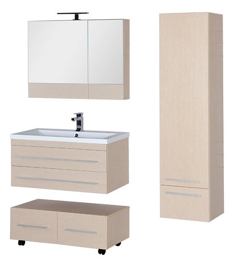 Aquanet Мебель для ванной  "Нота 90 лайт" светлый дуб (161319) – фотография-4