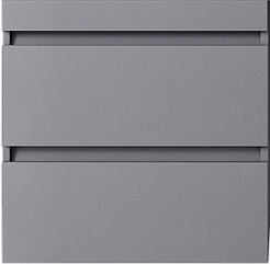 Style Line Тумба с раковиной под стиральную машину Леон 120 R подвесная Люкс Plus серая матовая – фотография-4