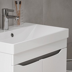 Volna Тумба под раковину Lake 60.2D белая – фотография-7
