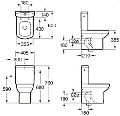 Roca Бачок унитаза Dama Senso Compacto 34151B000 – фотография-3
