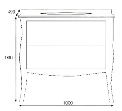 Misty Зеркало Charme 100 черное – фотография-3