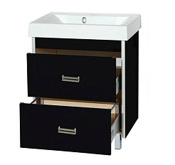 Misty Тумба с раковиной Джулия QVATRO 75 черная – фотография-3