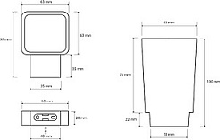 Bemeta Стакан с держателем Via 135011012 – фотография-2