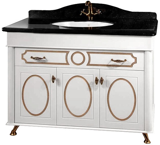 Водолей Тумба с раковиной "Изабель 120" F-1 черная – фото-1