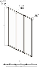 Ambassador Шторка для ванны Bath Screens 120x140 16041114 – фотография-4