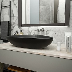 Teymi Раковина накладная Ellie 60 T50597 черная матовая – фотография-8