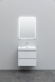 Aquanet Мебель для ванной Вега 60 подвесная белая глянцевая – фотография-3